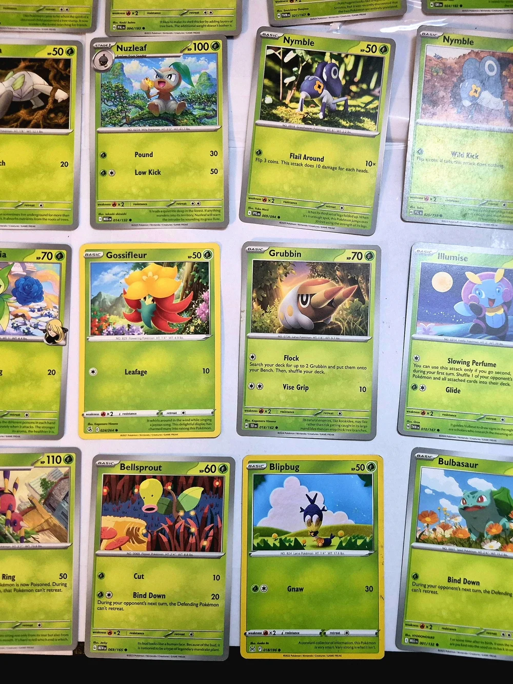 Pokémon Card Lot 100+ Grass Type Bundle Teal Mask Ogerpon ex Cyclizar